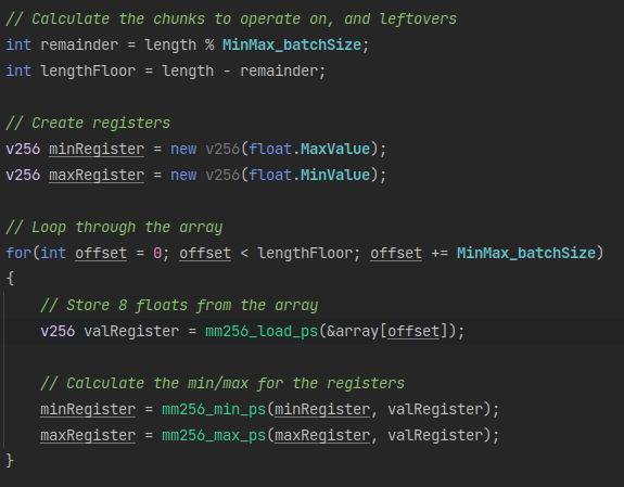 AVX Implementation